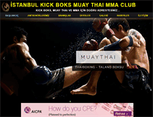 Tablet Screenshot of istanbulkickboks.com